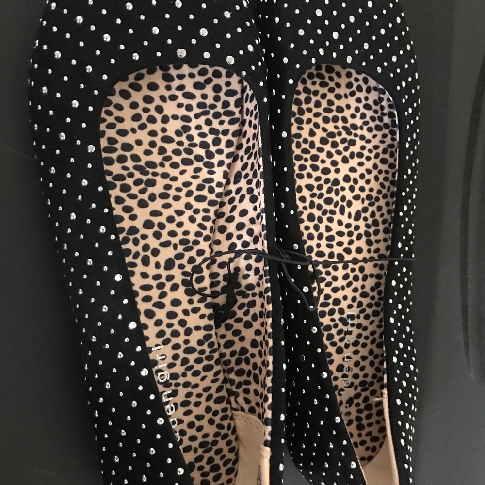 Black Studded Flats